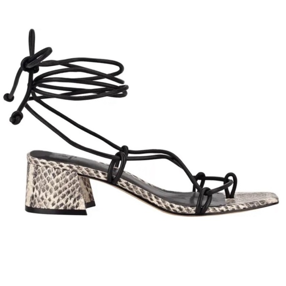 Marc Fisher “Jacinda” Lace Up Sandal Snake Skin - Picture 1 of 9